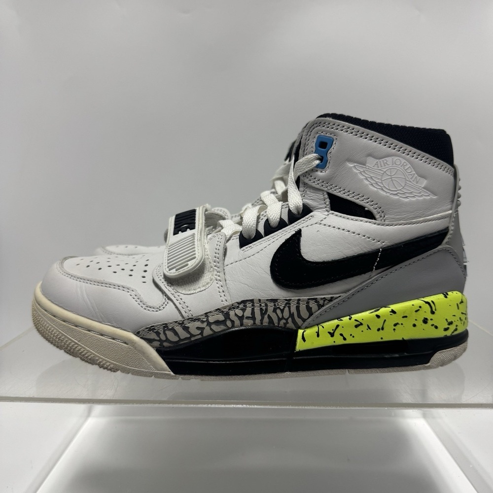 Nike Just Don x Air Jordan Legacy 312 White Black Volt AQ4160-107 Men's Size 7.5